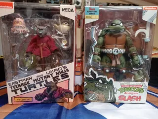 Figuras NECA Tortugas Ninja Splinter y Slash