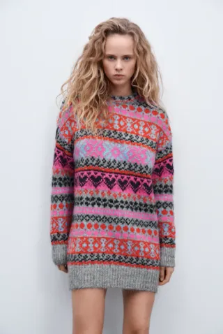 Jersey oversize Zara estampado