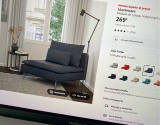 Sofá modular IKEA SÖDERHAMN blanco