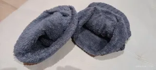 Gorro y braga de cuello gris