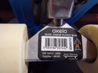 Patinete skate azul para niños