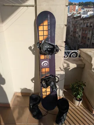 Tabla de Snow con Botas y Fijaciones