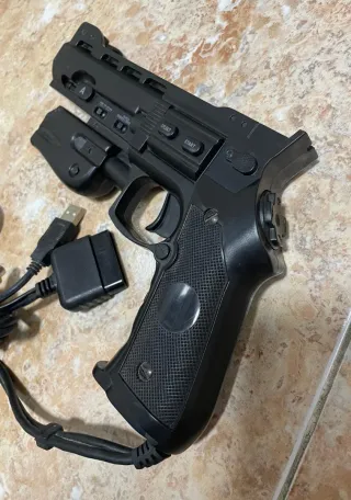 Pistola Light Gun revolver PS2/PS1 Exclusiva