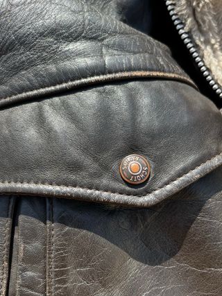 Schott NYC Giubbotto Pelle Interno Bianco