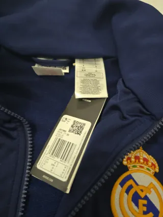 Chaqueta Real Madrid Adidas Azul y Dorada