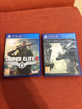 Juegos PS4: Sniper Elite 4 y The Last Guardian
