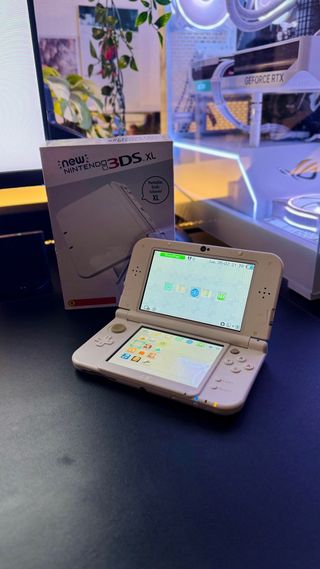 Doppio IPS New Nintendo 3ds XL Bianco con scatola