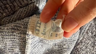 Jersey Vintage Azul y Gris Talla L