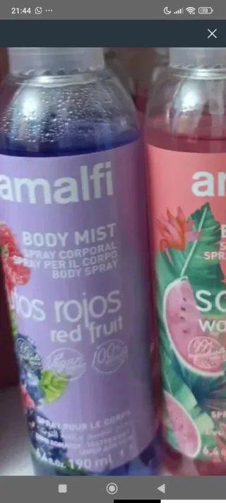 Amalfi Body Mist Frutos Rojos 190ml