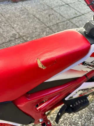 Minimoto Infantil Motocross Roja y Blanca