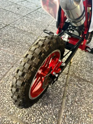 Minimoto Infantil Motocross Roja y Blanca
