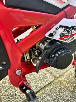 Minimoto Infantil Motocross Roja y Blanca