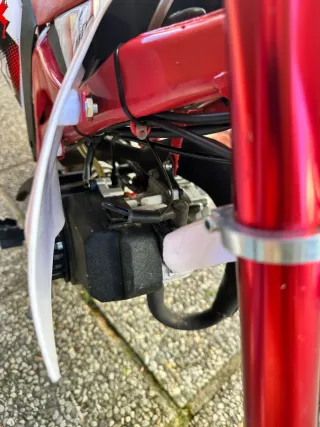 Minimoto Infantil Motocross Roja y Blanca