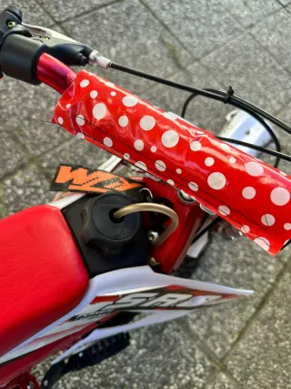 Minimoto Infantil Motocross Roja y Blanca