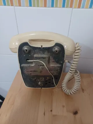 Teléfono Fijo antiguo vintage Beige