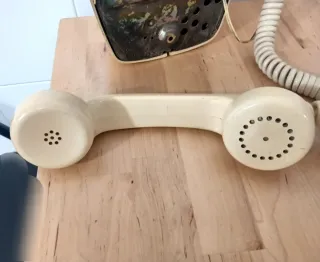 Teléfono Fijo antiguo vintage Beige