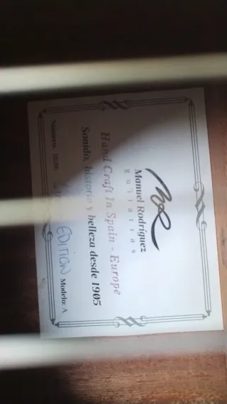 Guitarra Clásica Manuel Rodríguez