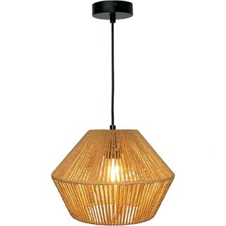 Lampada a Sospensione Boho in Rattan 30 cm Aulaiyi