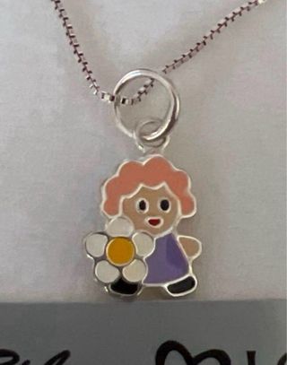 Conjunto Niña Flor Collar y Pendientes