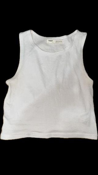 Top blanco Pull&Bear talla S