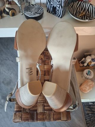 Sandali donna Piazza di Spagna beige/marrone