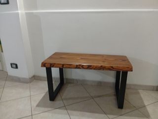 Panca  industrial "Natural" fatta a mano