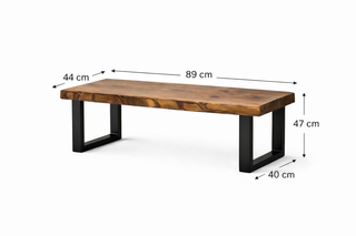 Panca  industrial "Natural" fatta a mano