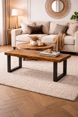 Panca  industrial "Natural" fatta a mano