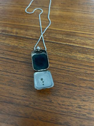 Charm con ciondolo inciso vintage