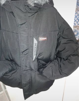 Chaqueta Bomber McKenzie Negra XL talla 13-15 años