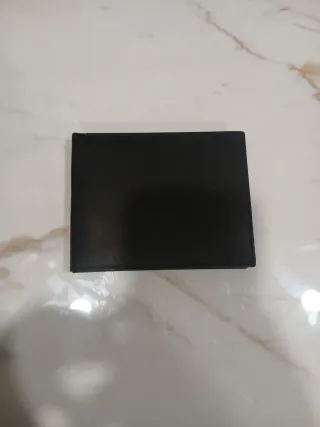 Portafoglio uomo vera pelle nero nuovo