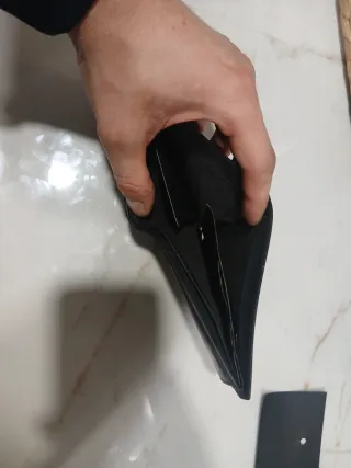 Portafoglio uomo vera pelle nero nuovo