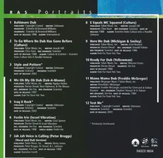 The Scientist, Ras Portraits