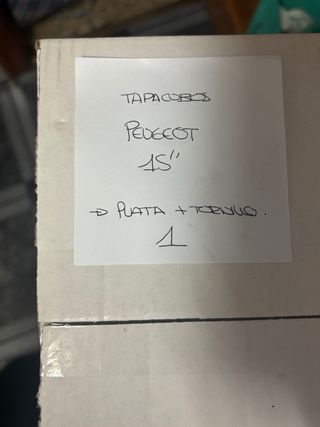 Tapacubos Peugeot 15 Plata