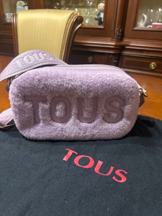 Bolso Tous peluche morado como nuevo