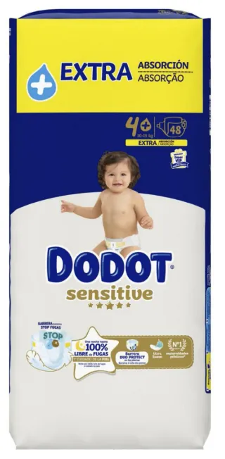 Pañales Dodot Sensitive Talla 4 (48 uds)