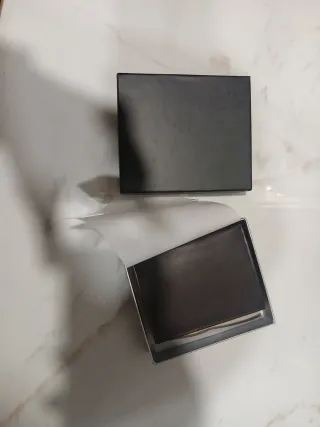 Portafoglio Uomo Vera Pelle Marrone Scuro Nuovo