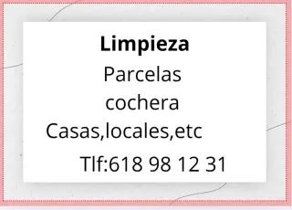 Limpieza,pintura,electricidad.