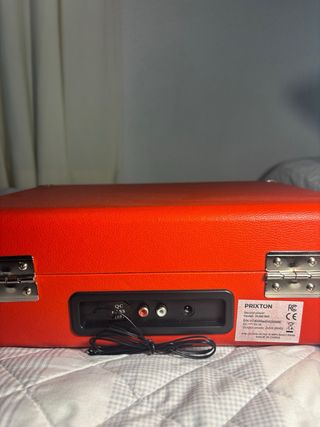 Tocadiscos Prixton Rojo y Negro