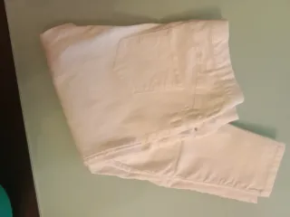 Pantalón blanco elástico talla 48