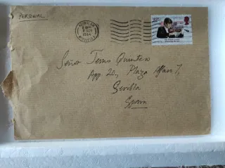 Postal 1984 Reina Madre Reina Isabel y Lady Di