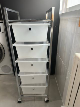 Carrito Auxiliar con 5 Cajones Metálico