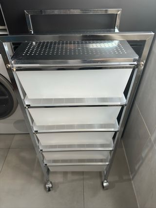 Carrito Auxiliar con 5 Cajones Metálico