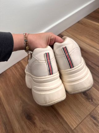 Zapatillas plataforma blancas