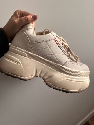 Zapatillas plataforma blancas