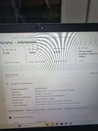 Portátil Dell Latitude 5520 Gris/Plata