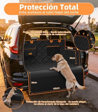 Protector Maletero Coche Perros Impermeable