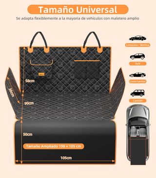 Protector Maletero Coche Perros Impermeable