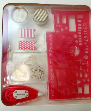 Kit per Scrivania Rosa