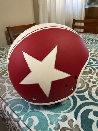 Casco Moto BHR Rojo y Blanco